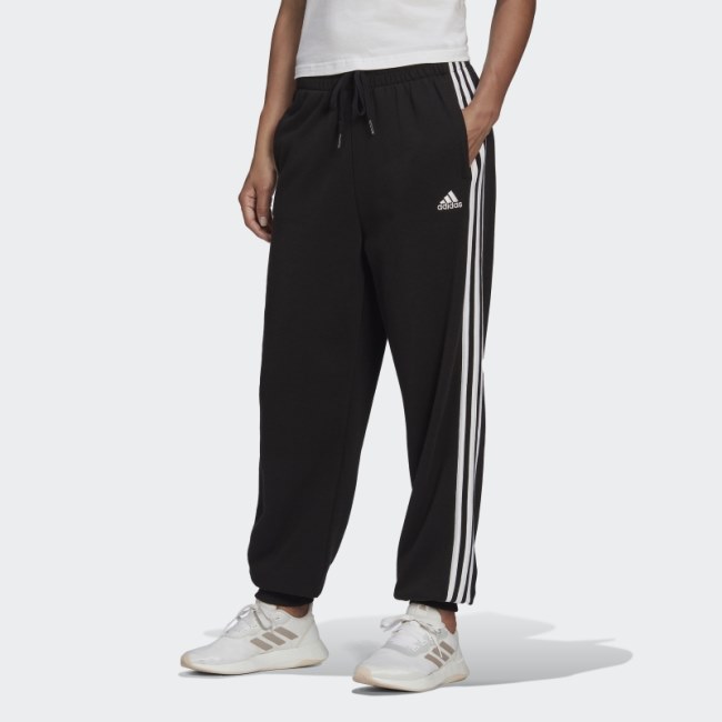 Adidas Essentials Studio Lounge 3-Stripes Pants Black