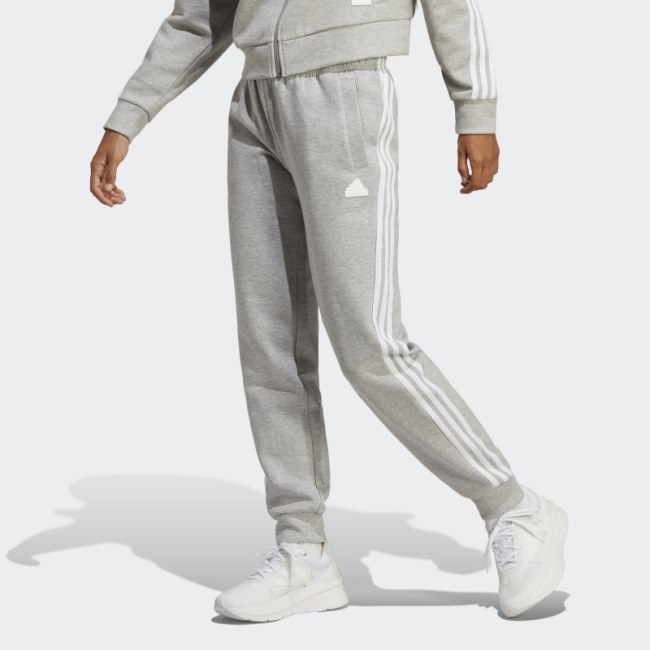 Adidas Medium Grey Future Icons 3-Stripes Regular Pants