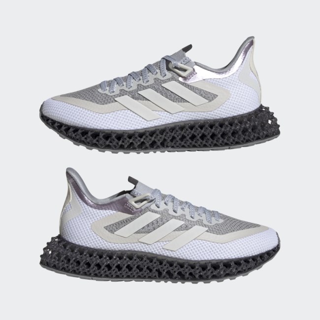 Silver Adidas 4DFWD 2 Running Shoes