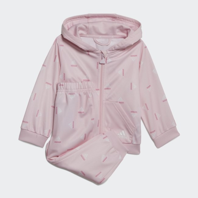 Brandlove Shiny Polyester Tracksuit Adidas Pink