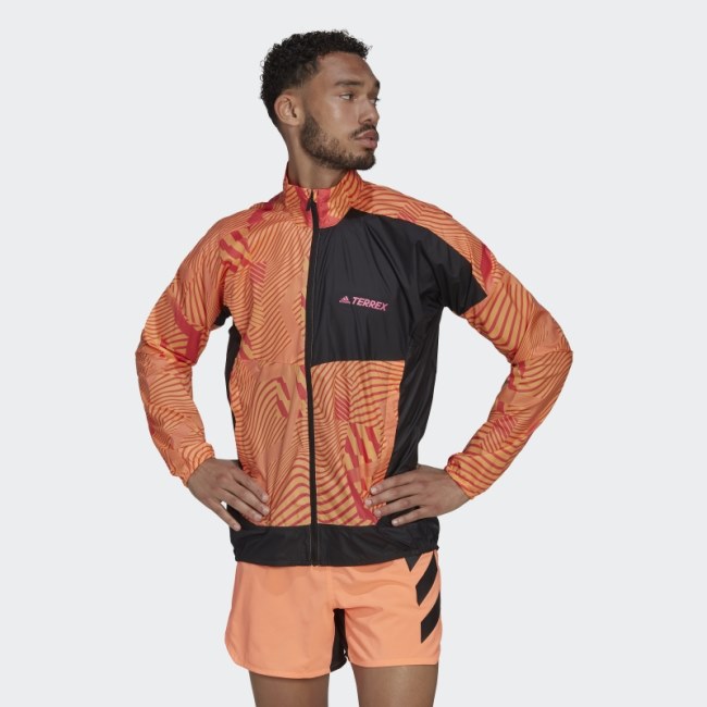 TERREX Trail Running BCA Printed Wind Jacket Lilac Adidas