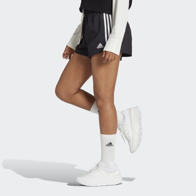 Adidas Essentials 3-Stripes Woven Shorts White