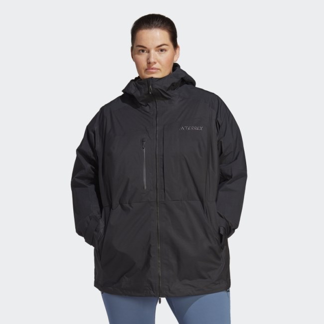 Terrex Xploric RAIN.RDY Hiking Jacket (Plus Size) Adidas Black
