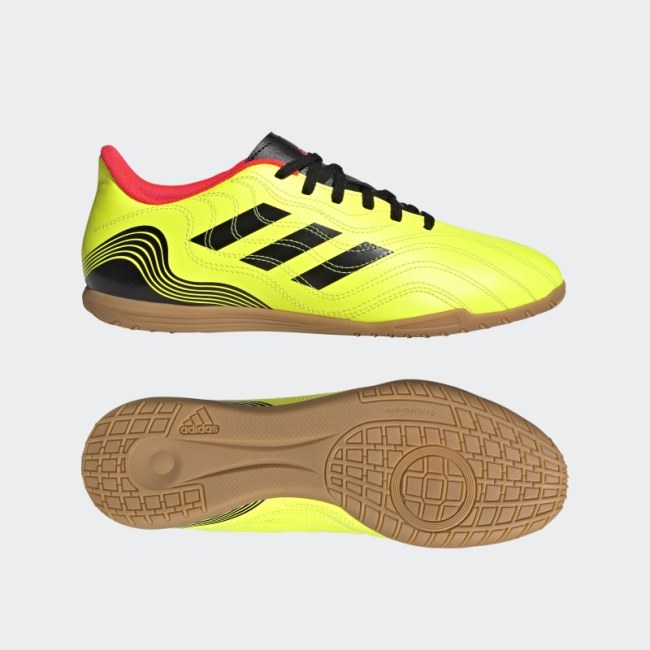 Yellow Copa Sense.4 Indoor Soccer Shoes Adidas