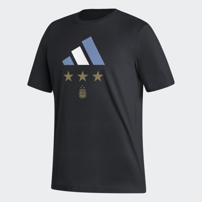 Black Argentina 2022 Winners Tee Adidas