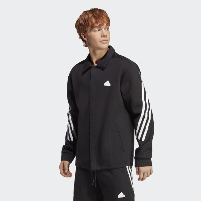 Adidas Future Icons 3-Stripes Coaches Jacket Black