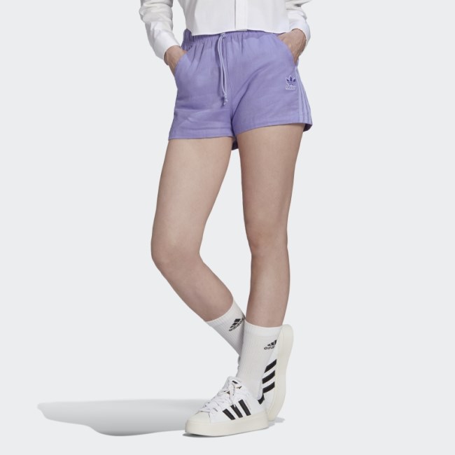 Linen Shorts Adidas Light Purple