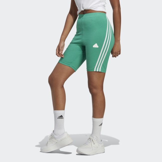 Adidas Court Green Future Icons 3-Stripes Bike Shorts