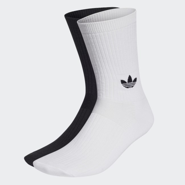 Adidas White Archive Socks 2 Pairs