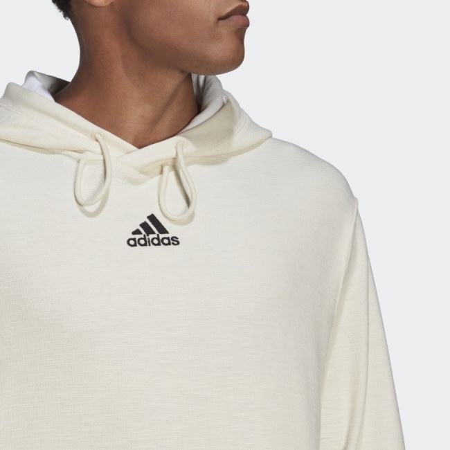 Reversed French Terry Hoodie (Gender Neutral) Undyed Adidas