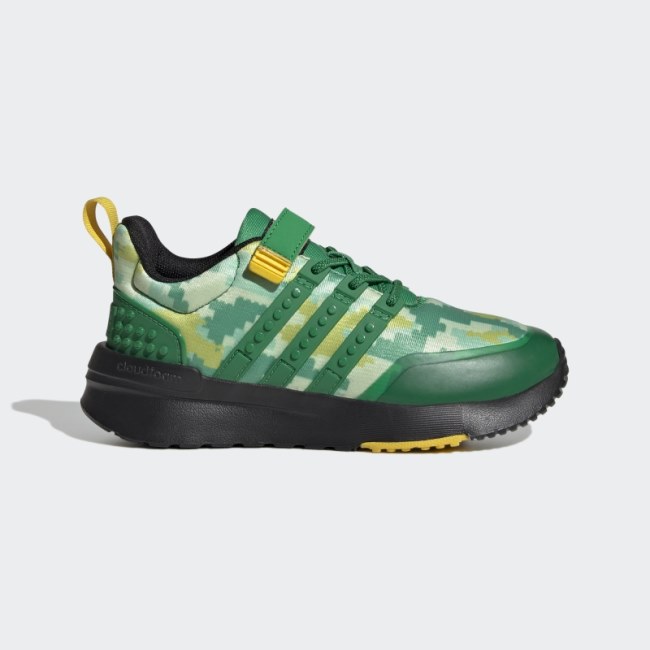 Adidas x LEGO Racer TR21 Elastic Lace and Top Strap Shoes Fashion Green
