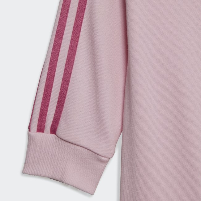 Essentials 3-Stripes French Terry Bodysuit Adidas Pink