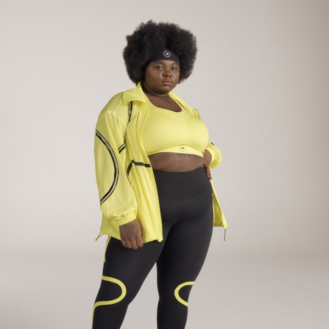 Adidas by Stella McCartney TruePace Woven Training Jacket- Plus Size Hot Shock Yellow