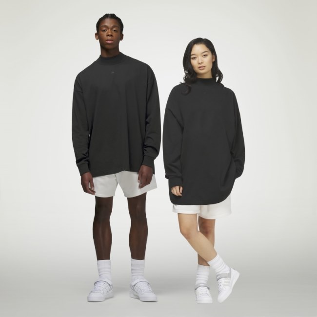 Adidas Basketball Long Sleeve Tee Black Fashion