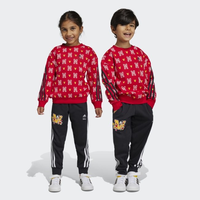 Adidas x Disney Mickey Mouse Jogger Tracksuit Hot Scarlet