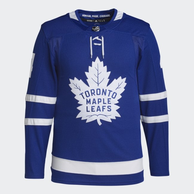 Adidas Royal 08 Ccm-Sld Maple Leafs Rielly Home Authentic Jersey