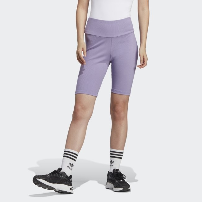 Lilac Adicolor Essentials Short Leggings Adidas