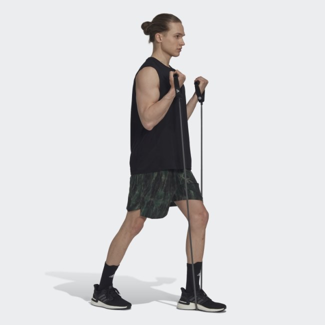 Workout Spray Dye Shorts Green Oxide Adidas