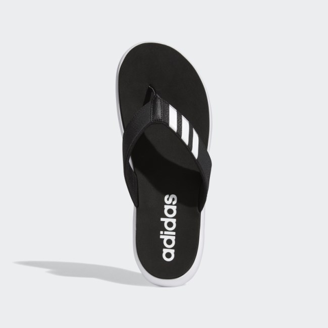 Black Comfort Flip-Flops Adidas