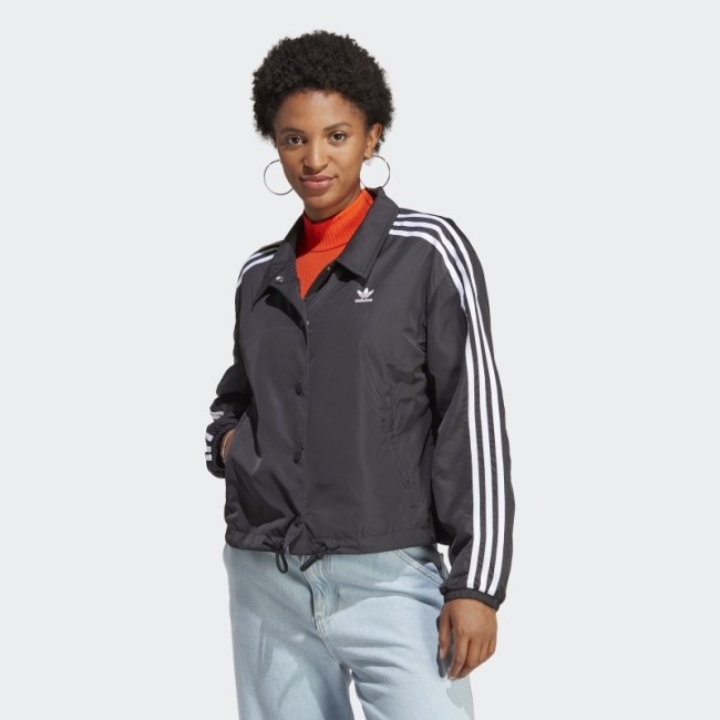 Adidas Adicolor Classics 3-Stripes Coach Jacket Black