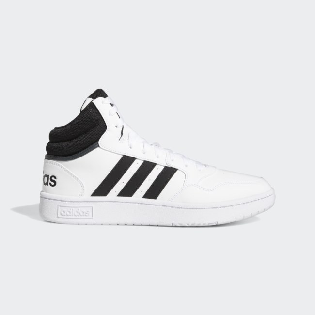 Black Hoops 3.0 Mid Classic Vintage Shoes Adidas