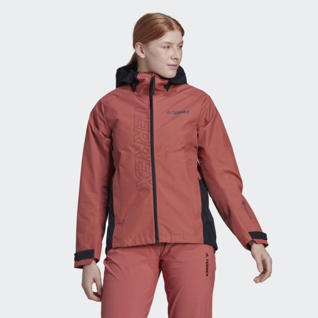 Red TERREX GORE-TEX Paclite Rain Jacket Adidas