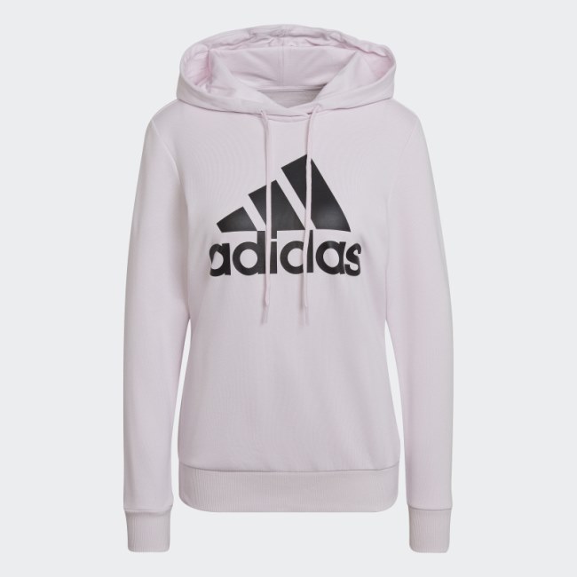 Adidas Pink Essentials Relaxed Logo Hoodie