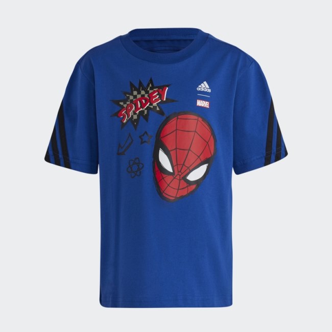 Royal Blue Fashion Adidas x Marvel Spider-Man T-Shirt