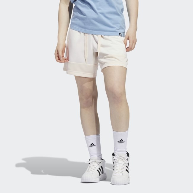 White Adidas Candace Parker Shorts