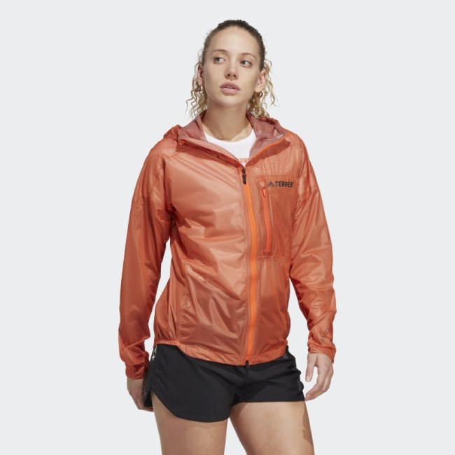 Terrex Agravic 2.5-Layer Rain Jacket Adidas Orange