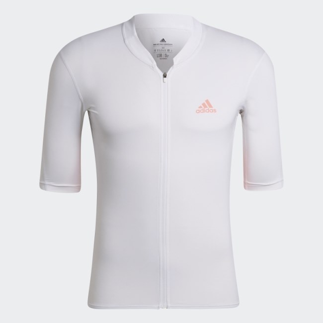 The Short Sleeve Cycling Jersey Adidas White