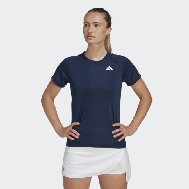 Navy Adidas Club Tennis T-Shirt