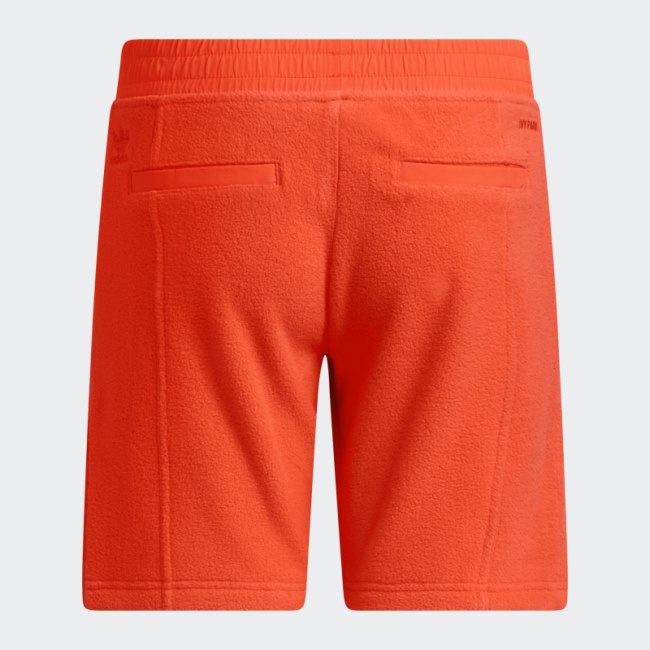 Adidas Orange Polar Fleece Shorts