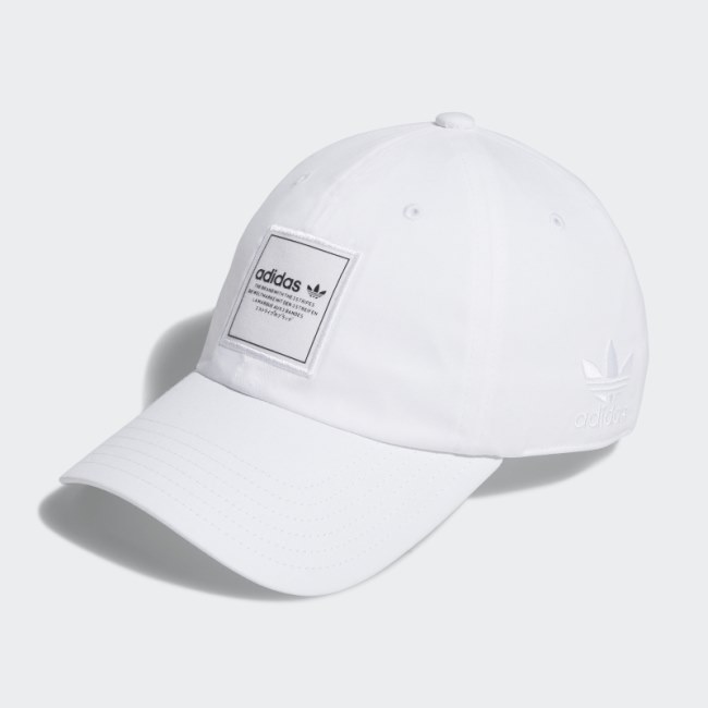 White Adidas Relaxed Forum Hat