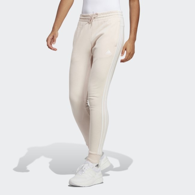 Essentials 3-Stripes French Terry Cuffed Pants Adidas Quartz