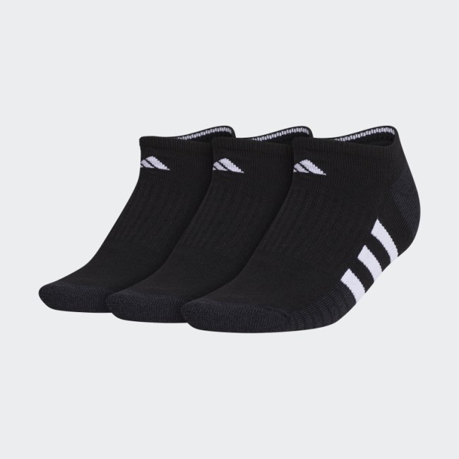 Black Cushioned 3 No-Show Socks 3 Pairs Adidas