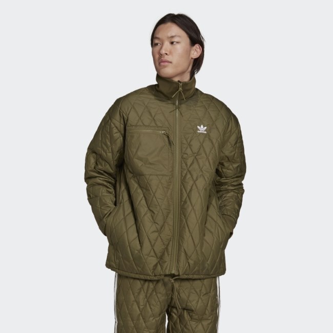 Adidas Adicolor Classics Quilted Archive Jacket Olive
