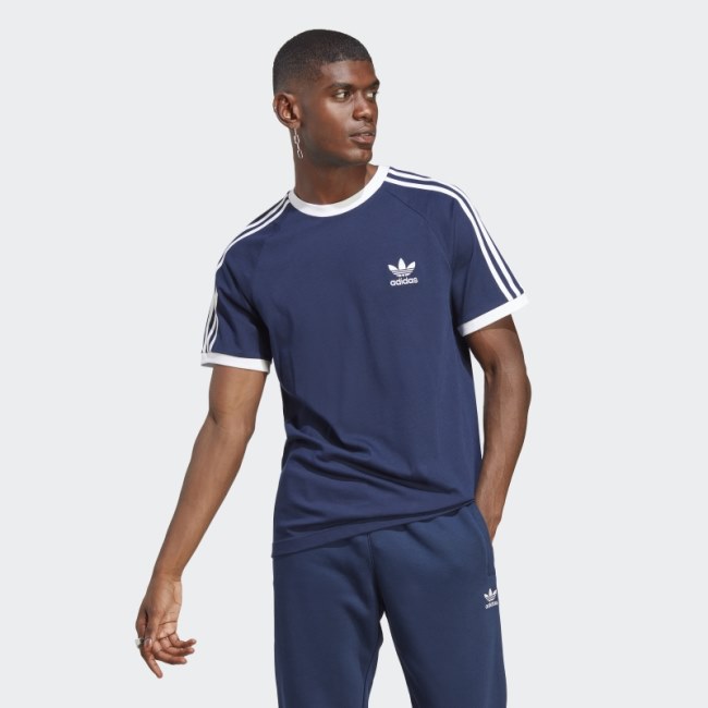 Adidas Night Indigo Adicolor Classics 3-Stripes T-Shirt