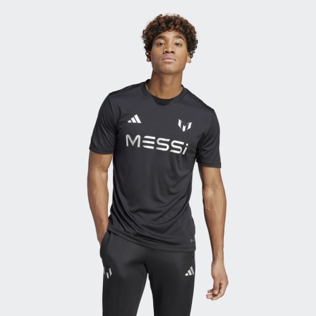 Messi Training Jersey Black Adidas