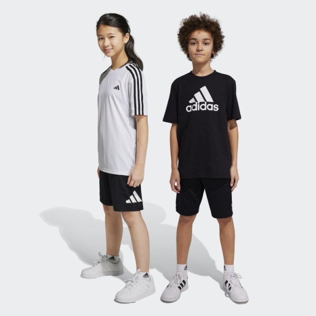 Adidas Black Train Essentials AEROREADY Logo Regular-Fit Shorts