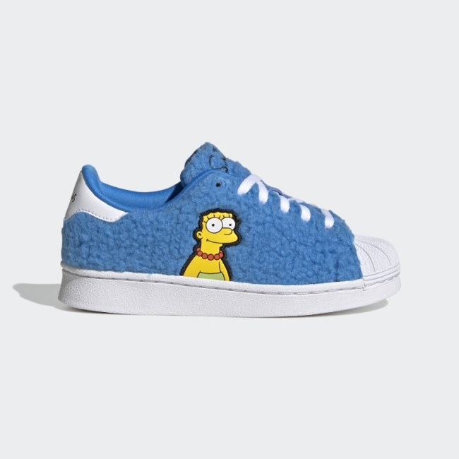Adidas White The Simpsons Marge Superstar Shoes