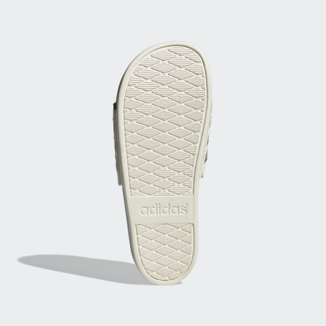 Adidas Adilette Comfort Slides Silver