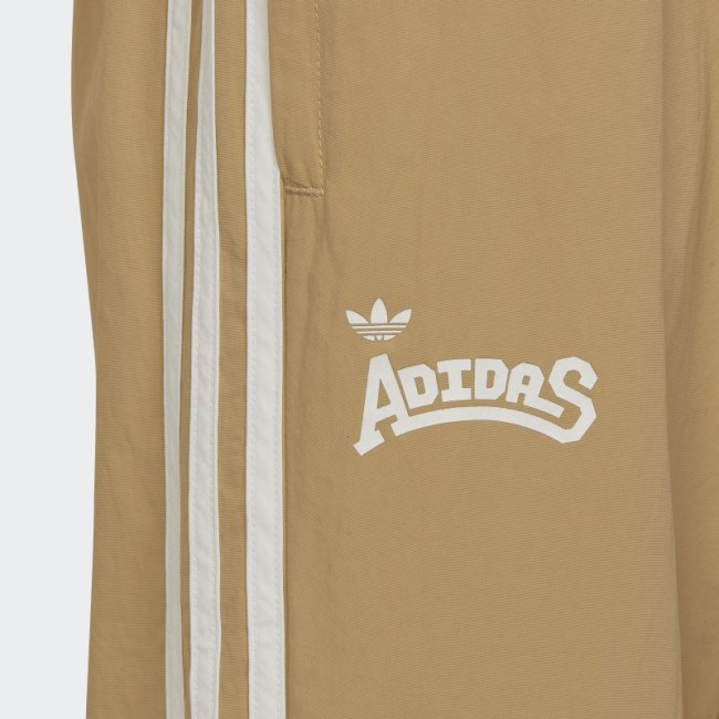 Woven Tracksuit Bottoms Beige Tone Adidas