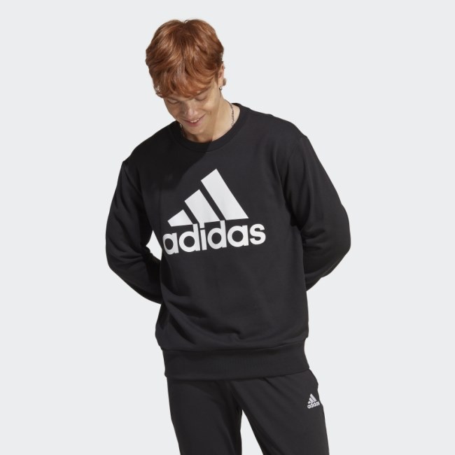 Essentials French Terry Big Logo Sweatshirt Adidas Black