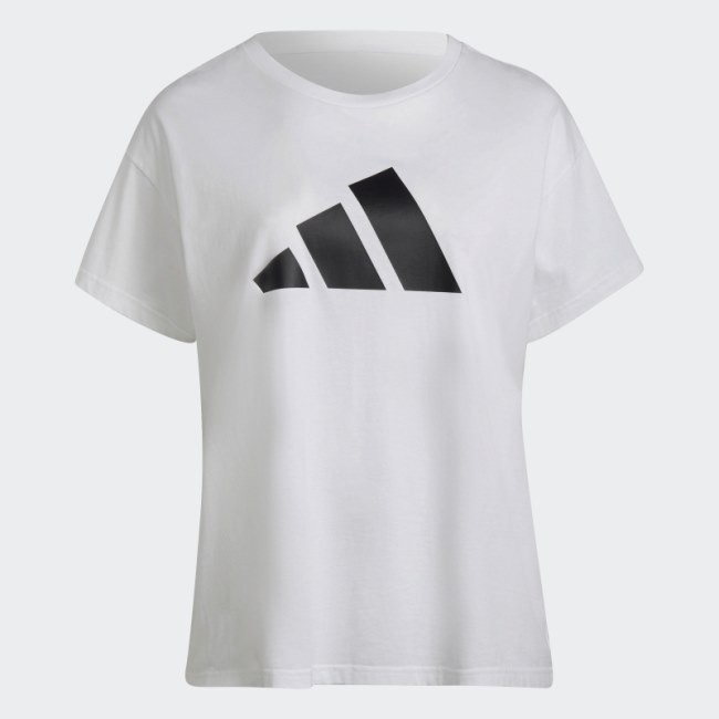 Adidas Sportswear Future Icons Logo Tee (Plus Size) White Hot