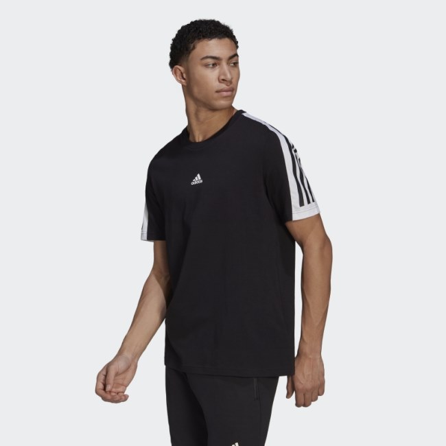 Adidas Future Icons 3-Stripes Tee Black