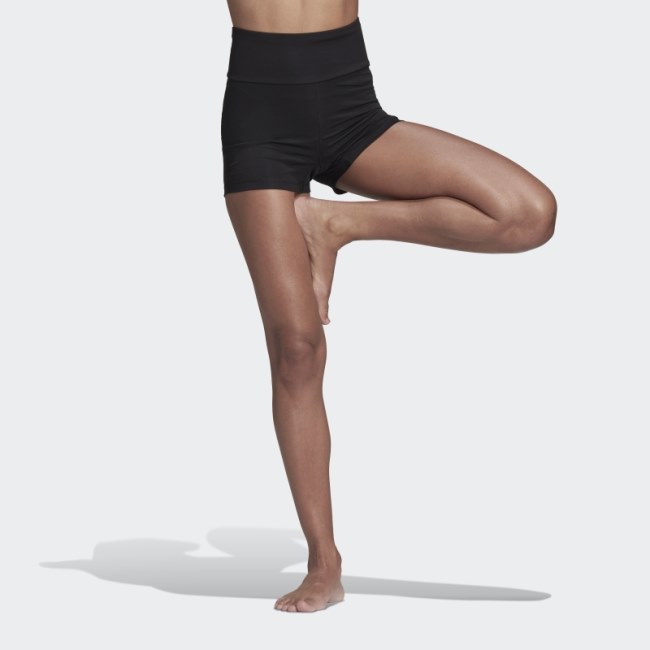 Adidas Yoga Essentials High-Waisted Short Leggings Black