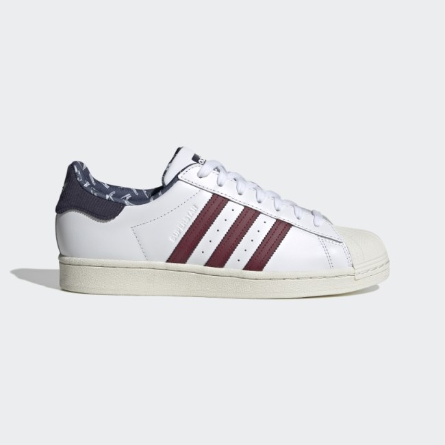 Navy Adidas Superstar Shoes