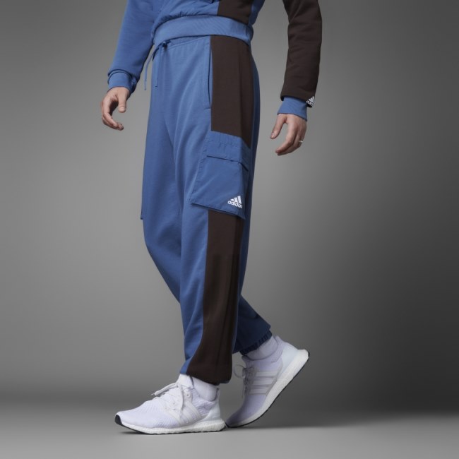 Adidas Colorblock French Terry Pants Steel