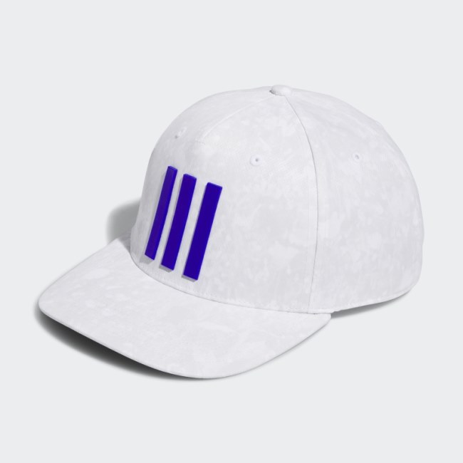 3-Stripes Printed Tour Hat Adidas White